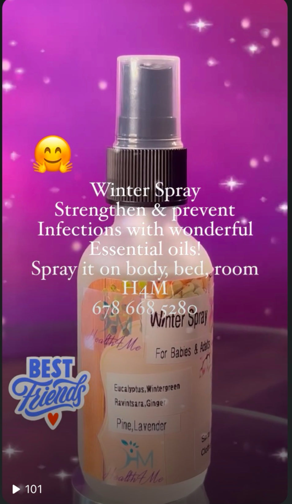 Organic Winter Spray (water based) 60ml